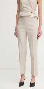 Spodnie eleganckie Sandro Ferrone  beżowe damskie S23XBEBERILLI