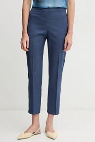 Spodnie eleganckie Sandro Ferrone  granatowe damskie S23XBEBERILLI