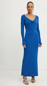 Sukienka maxi PATRIZIA PEPE  niebieska 8A1443.J015