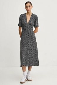 Sukienka midi Tommy Jeans  czarna DW0DW20450