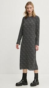 Sukienka midi Tommy Jeans  czarna DW0DW20456