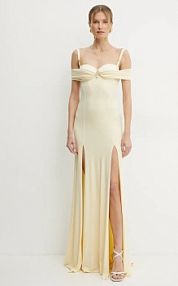 Sukienka maxi Elisabetta Franchi  żółta ABR0851E2