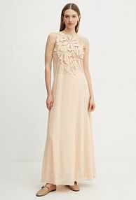 Sukienka maxi Forte Forte  pomarańczowa 13609.my.dres