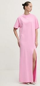 Sukienka maxi MSGM  różowa 3841MDA83.257