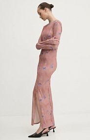 Sukienka maxi HUGO  pomarańczowa 50534057