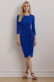 Sukienka midi Lauren Ralph Lauren  niebieska 250957709