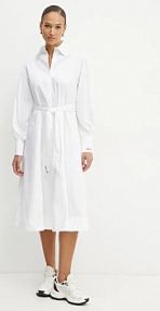 Sukienka midi Karl Lagerfeld  biała A1W13018