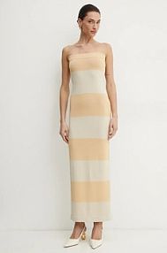 Sukienka maxi Liviana Conti  żółta F5SA37