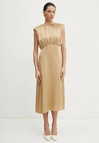 Sukienka midi Liviana Conti  brązowa F5SS70