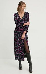 Sukienka midi Pepe Jeans  czarna PL953640