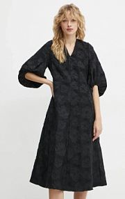 Sukienka midi Stine Goya  czarna SG.PS25.D061.