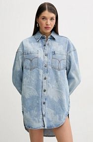 Sukienka mini Fiorucci  niebieska W02SPDDR313DN