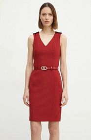Sukienka midi Marciano Guess  czerwona 5RGK10.6302A