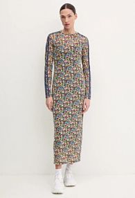 Sukienka maxi adidas Originals  granatowa JC7773