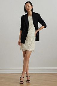 Sukienka mini Lauren Ralph Lauren  beżowa 200963722