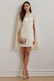 Sukienka mini Lauren Ralph Lauren  beżowa 253963771