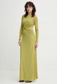 Sukienka maxi Nanushka  zielona NW25RSDR16464