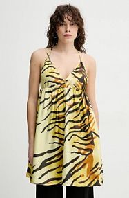 Sukienka mini Nanushka  żółta NW25RSDR20358