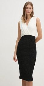 Sukienka mini DKNY  beżowa DD4KWD80