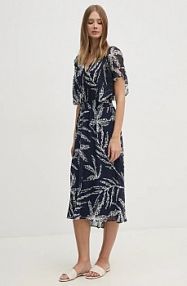 Sukienka midi DKNY  granatowa DD4A6765