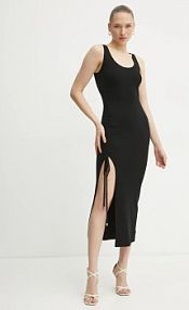 Sukienka maxi MICHAEL Michael Kors  czarna MR582UH4VR