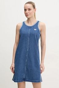 Sukienka mini adidas Originals  niebieska JD2580