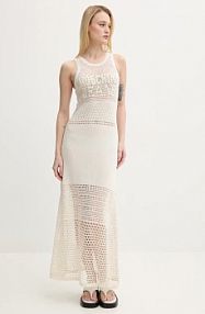 Sukienka maxi Moschino Jeans  beżowa 0481.3701