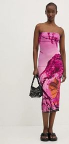 Sukienka midi Desigual  różowa 25SWVK39