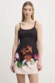 Sukienka mini Desigual  czarna 25SWVW16