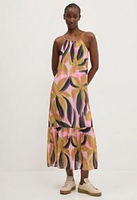 Sukienka maxi Desigual  różowa 25SWVW12