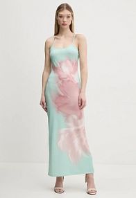 Sukienka maxi Desigual  zielona 25SWVK44