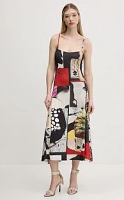 Sukienka maxi Desigual  czarna 25SWVK40