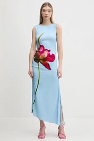 Sukienka maxi Desigual  niebieska 25SWVW07