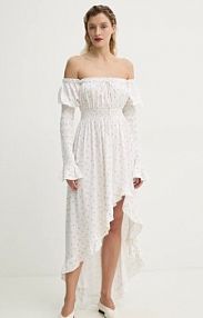 Sukienka maxi The Sleeper  biała WADR02F013N