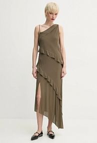 Sukienka maxi Samsoe Samsoe  zielona F25100180