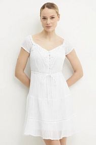 Sukienka mini Guess  biała W5GK0A.WE340