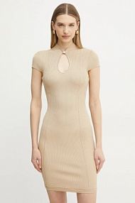 Sukienka mini Guess  beżowa W5GK46.Z3L10