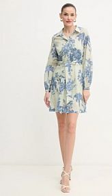 Sukienka mini Guess  beżowa W5GK65.WH6C0