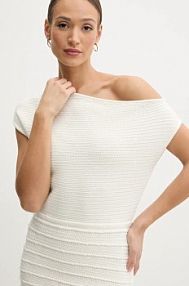 Sukienka mini Guess  beżowa W5GK68.Z2YL1