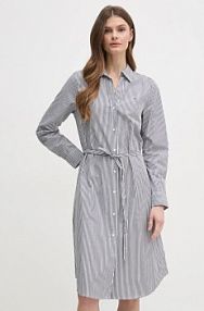 Sukienka midi Tommy Hilfiger  biała WW0WW45581