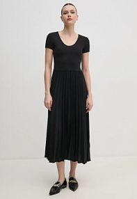 Sukienka midi Tommy Hilfiger  czarna WW0WW44618