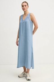 Sukienka midi DKNY  niebieska P51BYAKG