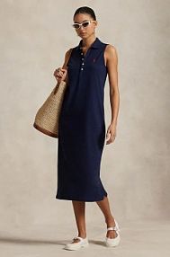 Sukienka midi Polo Ralph Lauren  granatowa 211968292