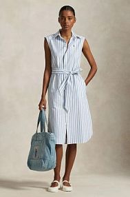 Sukienka midi Polo Ralph Lauren  niebieska 211973767