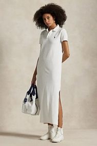 Sukienka midi Polo Ralph Lauren  biała 211968291