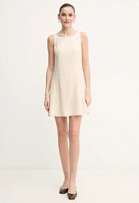 Sukienka mini Calvin Klein Jeans  beżowa J20J225268