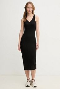 Sukienka maxi Calvin Klein Jeans  czarna J20J225282