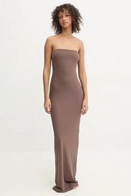 Sukienka maxi Guess  brązowa O5GK00.KCDE0