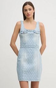 Sukienka mini Gaudi  niebieska 511BD16001