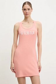 Sukienka mini Guess  pomarańczowa V5GK06.K8RT2